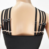 Fashion Sexy Multi-strap Cross Wide-leg Jumpsuit