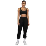 Solid Color Double-layer Sports Vest and Trousers
