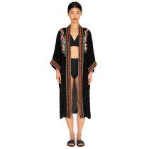 Cotton Embroidered Beach Cardigan