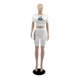Casual Printed Queen Summer Short Set