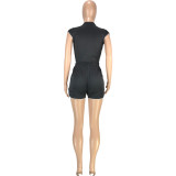 Pure Color Hot Shorts Sports Two Piece Clothing