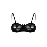 2023 Sexy Lingerie Mesh See Through 4 Pcs Sexy Underwear Set with Stockings