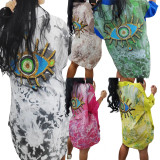 Fashion Loose Printed Ladies Shirt