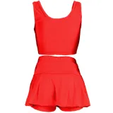 Solid Color Vest and Mini Hakama