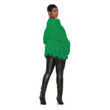 Falling For Fringe Knit Sweater