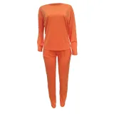 Solid Top & Pants Set