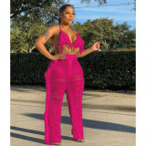 Knitted Tassel Sexy Two Piece Beach Outfits for Women Swimsuit Summer Vacation Matching Sets