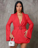 Fashion Boutique Branded Casual Air Layer Office Dress (With Belt)