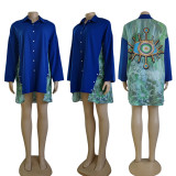 Fashion Loose Printed Ladies Shirt