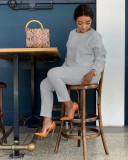 Solid Top & Pants Set