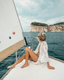 Mesh Embroidered Beach Cardigan