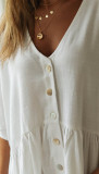 Button Beach Dress