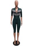 Casual Racing Printed Rompers