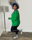 Women's Casual Colorblock Cropped Knit Cardigan Sweaters