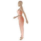 Solid Color Double-layer Sports Vest and Trousers