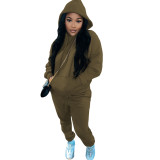 Womens 2 Pieces Joggers Outfits Long Sleeve Hoodie Sweatshirt and Skinny Pants Sports Sets