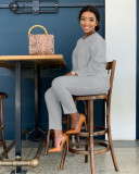 Solid Top & Pants Set