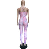 Gradient Color Straps Jumpsuit