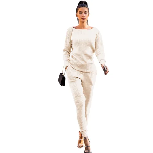 Women's Lady Tracksuit Sweatshirt Pants Set