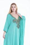 Cotton Embroidered Beach Gown