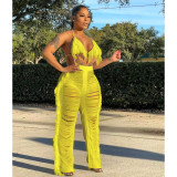 Knitted Tassel Sexy Two Piece Beach Outfits for Women Swimsuit Summer Vacation Matching Sets