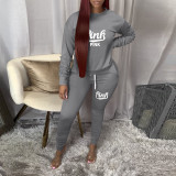 Winter Printed Womens 2 Two Piece Sets Tracksuit Stacked Matching Sets