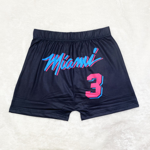 Womens Tight Pattern Printed Yoga Shorts