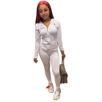 Pure Color Hooded Sportswear 2 PC
