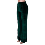 Micro-Flare Mid Waist Casual Pants