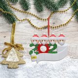 Personalized Quarantine Survived Christmas Ornament Kit, 2020 Customized Family Members Name Xmas Tree Pendants DIY Creative Gift(1,2,3,4,5,6,7)