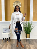 Winter Fall Tops Knitted Breasted Patch Pocket Cardigan Vest