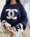 2022 Winter Simple Letter Knitted Sweater