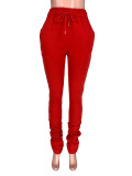 Casual Sports Drawstring Pants with Pockets