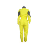Contrast Color Windbreaker Jogger Pants