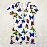 Casual Cartoon Printed Letters Home Short Jumpsuit