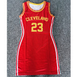 Sleeveless Letter Print Ladies Baseball Shirt Dress