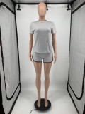 Solid Color Sports Women Outfits Two Piece Set Clothing