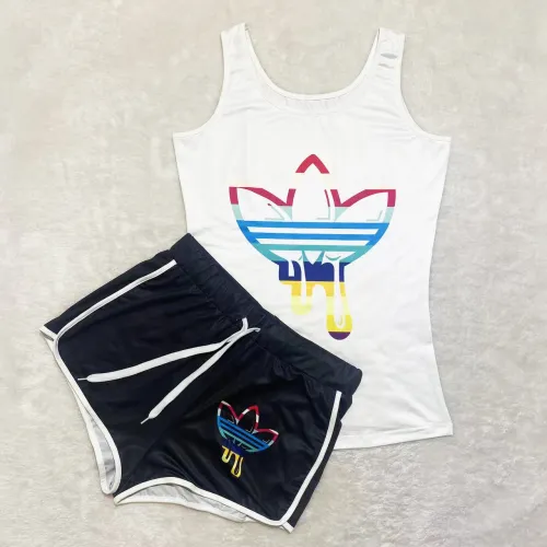 Sexy Graphic Print Sleeveless Shorts Set Casual Yoga Pants Set