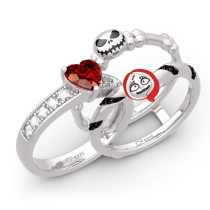 Fashion Christmas Skull Cute Christmas Ring Size 6-11