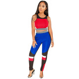 Casual Sports Crop Vest Top and Pant