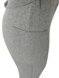Solid Color Batwing Sleeve High Waist Top & Trousers
