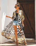 Chiffon Leopard Print Beach Cardigan