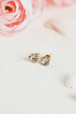 Gold Set of 6 Pearl Vintage Earrings Set