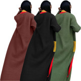 Loose Knit Cardigan Fringed Long Sweater Outwear
