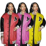 Autumn Winter Fashion Thick Baseball Uniform Jacket