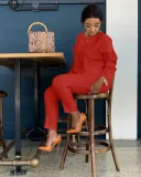 Solid Top & Pants Set