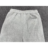 Casual Grey Sweatshirt Sports Drawstring Hoodie Stacked Two-piece Pants Set
