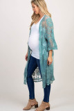 Lace Mesh Embroidered Beach Cardigan