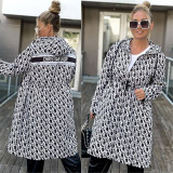2022 New Women's Windbreaker Double Coat