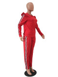 Casual Ribbon Fungus Shoulder Sports 2 Pcs Outfits